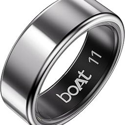 boAt New Launch SmartRing Active Plus, Auto Heart Rate, Sleep, SpO2, Stress & Skin Temperature Monitor, Stainless-Steel Build, Lightweight, 30-Days Battery, Magnetic Charging Case(11, Radiant Silver)-18