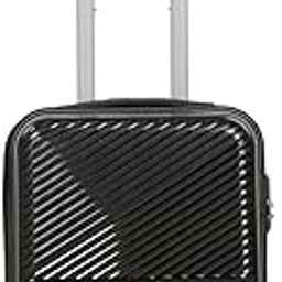 Teakwood Small Size 8 Wheels Trolley Bag, Hard Cabin with Zipper Closure, Adjustable Push Button & Cross Side Strap, Number Lock System 360 Degree (Small, Black)-29