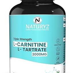 NATURYZ Triple Strength L-Carnitine L-Tartrate 2000MG Converts Fat into Energy | Cellular Energy & Endurance | Athletic Performance | Cutting Supplement - 60 Tablets-22