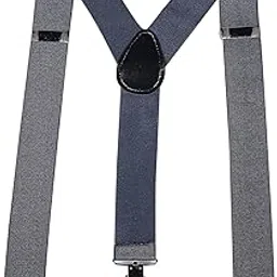 magic Men's Solid Suspender (Dark Grey,Free Size)-picture-28