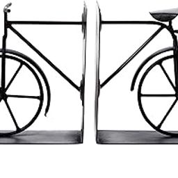 HOSLEY Iron High Bookend Antique Cycle| Handcrafted Antique Cycle Perfect for Home Decor Birthday Table Showpiece Centre Piece Ideal Gift for Housewarming Parties |Pack of 1(13-Inch Long Black)-image-19