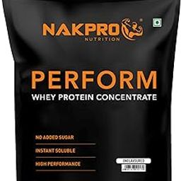 NAKPRO Perform Whey Protein Concentrate 2kg Unflavoured | 24g Protein, 5.3g BCAA | Trustified Certified 100% Authentic Supplement Powder & No Adulteration | Fast Absorbing Whey Protein Powder-11