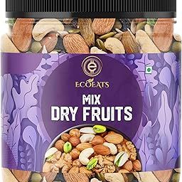 Ecoeats Premium Mixed Dry Fruits – Healthy & Natural Nut Mix with Almonds, Cashews, Raisins, Pistachios & Walnuts | Rich in Nutrients, Energy Booster & Snack – (250gm, Mixed)-image-8