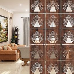 RANDOM Hanging Room Dividers 12Pcs, DIY Partitions Panel, Modern Hanging Screen Partition for Dining, Living Room, Hotel-picture-10