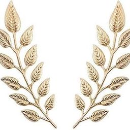 rvm jewels Metal Gold and Silver Leaf Brooch Pin Leaves For Shirts Sweaters Blazer Collar Pins Buttons For Men And Women-picture-12