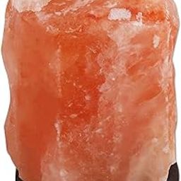 Earth's Magic Himalayan Rock Salt Lamp Hand - Carved Natural Shaped, Natural Air Purifier, for Vastu - Feng Shui - Healing - Peace & Harmony by All Natural Table Lamp (18 cm, Orange)-image-57