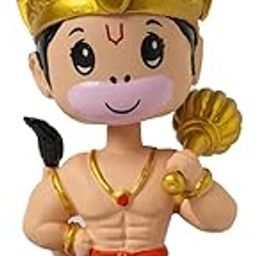 BUDDYZ Bobblehead | Durable PVC & ABS Figurines | Perfect for Home Décor, Car Dashboard, Office Table | Unique Wobbling Head Design | Divine Idol Set for Gifting and Good Luck (Hanumanji)-image-91