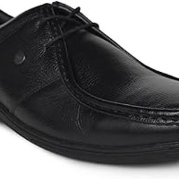 Trio Genuine Leather Black Casual Shoes for Mens-image-20