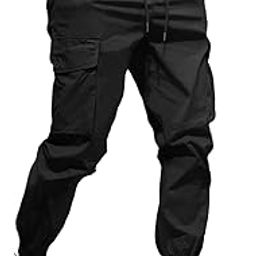 Men's Casual Trousers Joggers Cargo Cotton Mid-Rise Pants Bagi Working Pant-image-21