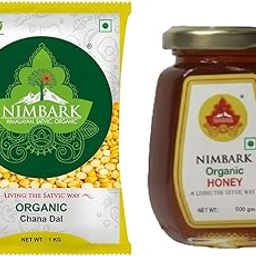 NIMBARK Chana Dal (Gram Split) | Best Split Lentils | 1kg + Himalayan Honey - 500g | Raw, Pure & Nutrient-Rich | Ideal for Tea & Desserts-14