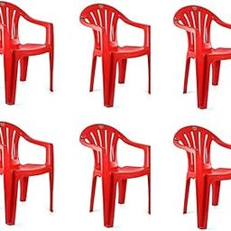 Cello Capri Arm Chair (Red, Set of 6)-image-42