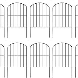 MERISHOPP 10Pcs Accessory Multifunctional for Yard Landscape Metal Garden Fence Panels| Home| Kitchen-image-43