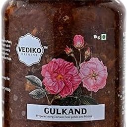 Vediko Origins Gulkand 1Kg Jar | 100% Sun-Cooked Pure Rose Petal Jam With No Artificial Flavors | Good Sweetened With Raw Sugar (Mishri) | Improves Digestion | Natural Coolant | A Healthy Dessert-image-41