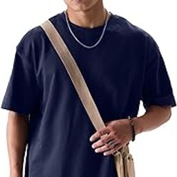 Solids: Men and Boys Short Sleeves Round Neck Oversized T-Shirt-image-8