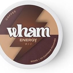 WHAM Energy Caffeine Pouches - Coffee Flavour | 80 mg Caffeine | Sugar-Free | Energy Booster | 20 Pouches | Instant Caffeine Hit for Gym, Gaming, Work, Study-image-52
