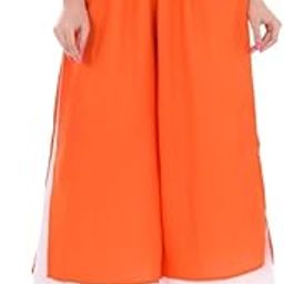 Trendy Double Layered Rayon Solid Color Palazzo Pants for Women Free Size Palazzo Pant with Pocket-image-30