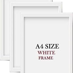 NAMAHDECOR Wooden A4 Size 1 Inch Photo Frame For Wall Black Picture Frame For Home and Office Decoration (Pack of-3)-image-15