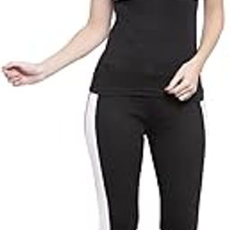 Gym Tshirt for Women Workout Lycra Cotton With Top and Bottom Set for Womens Western, Gym Tops, Gym Lower, Running, Daily & Track Suit for Woman Summer, Workout tshirt (Pack of 2)-image-17