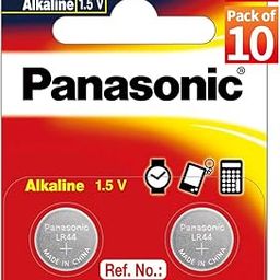 Panasonic LR44 Alkaline Coin Battery 1.5 v- Pack of 10-21