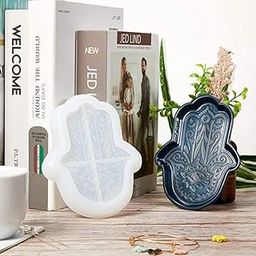 MATIN IMPEX Fatima Hand Mold Ashtray Resin Silicone Mold Soap Dish Resin Silicone Mold Epoxy Resin Hamsa Mold for Resin Craft Art(Pack of 1) (ARM189)-picture-19