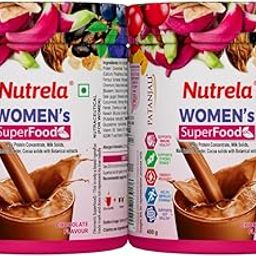 Nutrela Womens Superfood with Biofermented Vitamins & Minerals with Whey Protein Supplement Powder - 400gm, Chocolate (pack of 2)-image-4