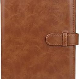 ZENKO 128 Pockets Lock Photo Album Compatible with Fujifilm Instax Mini 12 11 90 70 25 9 8S 8 7S Instant Camera/, Polaroid Snap SnapTouch PIC-300 Z2300 Mint Zip Instant Camera Printer-Brown-95