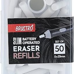 Brustro Slim Battery Operated Eraser Refills - 50 Pieces of 5x25mm-image-45
