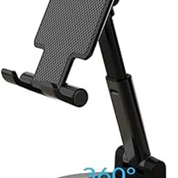 Elfora 360° Mobile Stand |Rotatable & Foldable | Tabletop Mobile Holder |Multiple Height & Angle Adjustments | Compatible for iPhone | Samsung | Oneplus | Vivo | Oppo & Other Smartphones (Black)-15