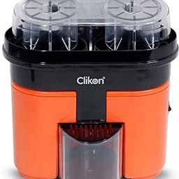 Clikon - 2 in 1 Citrus Juicer with Dual Juicer Technology, One-Touch Operation, Built-in Citrus Cutter, 90 Watts, 2 Year Warranty, Orange & Black - CK2258-image-31