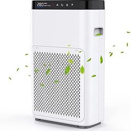 RoboTouch Air Purifier for Home, 5 Stages Filtration, Covers 260 sq.ft, High Efficiency Pre-Filter, H13 HEPA Filter, Activated Carbon Filter, Removes 99.97% Pollutants & Micro Allergens - Air touch V2-picture-30