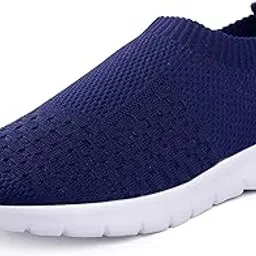 kraasa Men's Slip on Walking Shoes Ultra Light Breathable Non Slip Running Shoes Casual Fashion Sneakers Mesh Workout Sports-picture-10