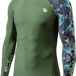Men's Splice UV Sun Protection UPF 50+ Skins Rash Guard Long Sleeves-image-53