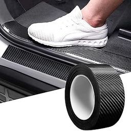 Sulfar High Gloss Anti Scratch Black Carbon Fiber Paint Protection Film Tape for Car Seal Anti-Dust Waterproof Strip Door Edge Cover Guard Step Cover Tape for Protection (Black)-26