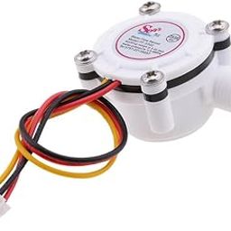 UJEAVETTE Water Flow Sensor Flowmeter Hall Flow Sensor Water Control 0.3-6L/min-12