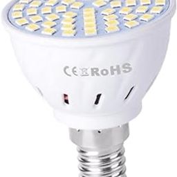 CALANDIS™ Led Plant Grow Light Bulbs Lamp Full Spectrum Sunlike E14_80Pcs Led | Grow Light Kits | Hydroponics & Seed Starting | Gardening Supplies | I2-30