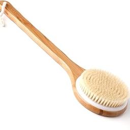 Ithyes Body Brush Dry Brushing Back Scrubber Shower Bath Brush Bamboo Wood Long Handle Natural Bristles exfoliating Massage Improve Blood Circulation Cellulite-image-19