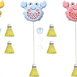UJEAVETTE Hanging Badminton Trainer Badminton Training for Game Indoor Playing Workout Yellow- Sporting Goods- Tennis & Racquet Sports- Badminton-17