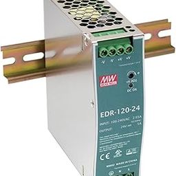 MEAN WELL EDR-120-24 Single Output DIN Rail Power Supply 24V 5 Amp 120W-19
