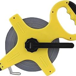 Toriox Stainless Steel Tape Open Reel Portable Measuring Tape 100ft/165ft, Heavy-Duty and Measuring Tool, Ideal for Professional Use for Sports Field, Outdoor, Engineer,Track (50 Meter)-picture-24
