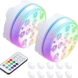 UJEAVETTE Submersible LED Pool Lights for Above Ground Pools for Pool Aquarium Pond 8.5cm-23