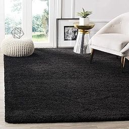 Heaven World Hand Woven Shaggy Carpet for Living Room, Bedroom - Polyester Anti-Slip Fluffy Fur Rug, Modern Soft Carpet (3x6 Feet, Black)-image-69