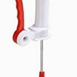 Manual Hand Mixer with Ergonomic Handle, Red and White-picture-22