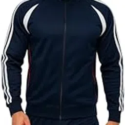 krystle Men’s Activewear Tracksuit – Stylish Running Jacket with Side Striped Pants (Multicolor,Multisize)-picture-48