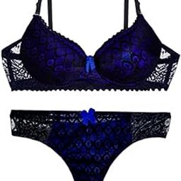 Amie-0808 Women's Push-Up Bra & Panty Set – Fashionable Diamond Lace, Comfortable Lingerie Set-image-69