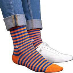 Sunrise Edition | Orange and Blue Stripe | Crew Length Socks | UK 7-11-image-25