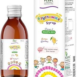 PCHPL wellness Psychowise Syrup | Omega 3 with EPA-DHA- 150ml Maintain Brain Functioning (Tasty Mango Flavour)-image-37