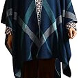 Women Eleanor Rigby Checkered Cape-41