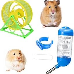 Sage Square Hamster Bottle 80ml, Leak-Proof Water Dispenser for Small Pets, Pet Hydration Solution, Leak-Proof Bottle + 12.5 cm Jumbo Running Cum Jogging Cum Exercise Wheel for Hamster/Dwarf/Gerbil-image-74