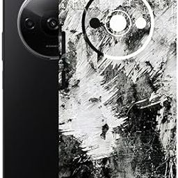 AtOdds Mobile Skin Sticker Wrap | Compatible for REDMI A3X | Scratchproof Matte Finish | Full Coverage for All Sides & Camera Protection (Messed)-14