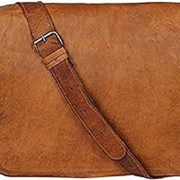 Leather Unisex Cross-Body Bag, Brown-image-20